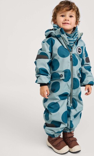 Reima Kids" Waterproof Overall Marte Mid Stone Green Aop 92