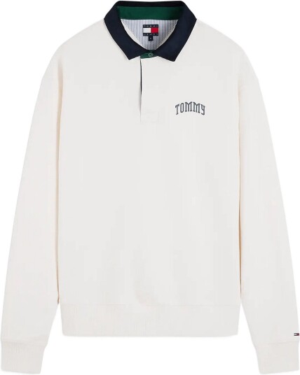 Tommy Jeans Tjm Rlx Tommy Rugby Ext OFF WHITE XL