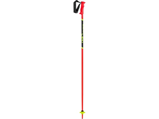 Leki Racing Kids Alpin Skiidrett Skirenn 105 Cm Barn Sort Rød Aluminium Stål