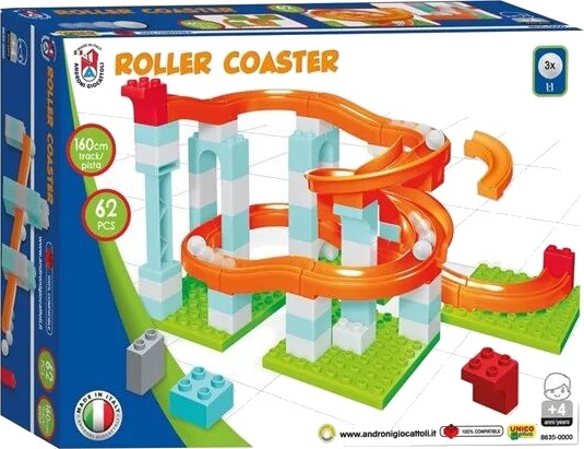 Androni Marble track Roller Coaster Set 62 pieces.