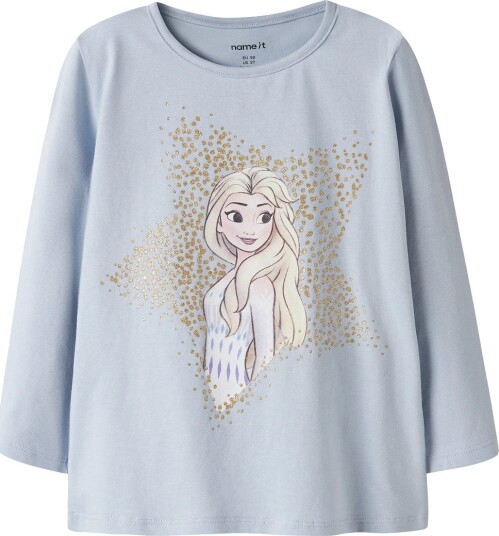 Name It Genser NmfSoma Frossen Dempet Blue Name It 7 8 år (122 128) Genser Blå Lyseblå