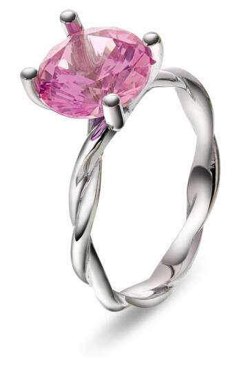 Pan Jewelry Drops, Ring i 585 hvitt gull med syntetisk Spinell