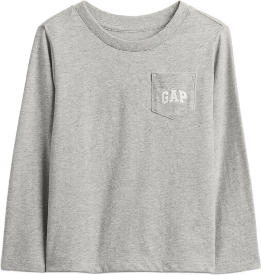 GAP Baby & Toddler Logo Pocket T Shirt Grey 110