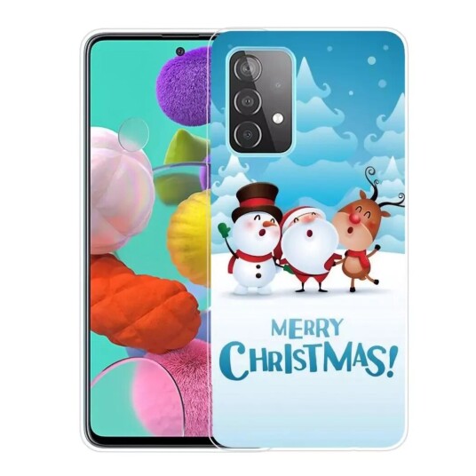 INCOVER Samsung Galaxy A53 (5G) TPU Plast Jul Deksel - Merry Christmas - Julenissen & venner