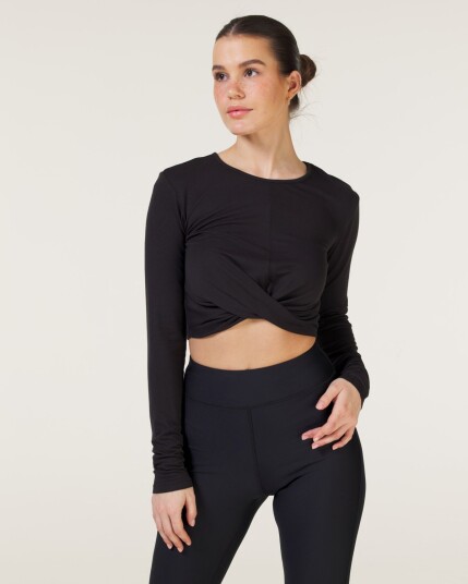 LEVITY Studio Twist Long Sleeve Black - XS