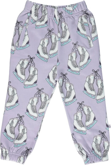 Småfolk Sweatpants With Ice Skates Purple 92 98