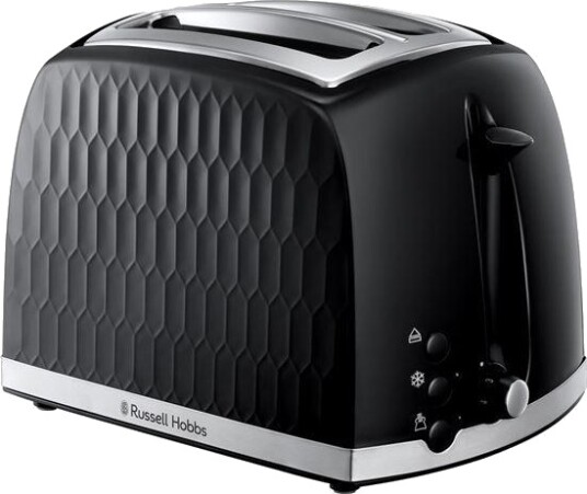 Russell Hobbs Honeycomb 2-skivers Brødrister Svart med Løftefunksjon 1500325 Russell Hobbs Honeycomb 2-skivers Brødrister Svart med Løftefunksjon 1500325