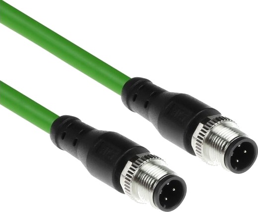 Act Industrial Sensorkabel 5,00 M M12d Han Til M12d Han, Superflex Xtreme Tpe, Skærmet (Sc4462)