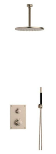 Tapwell Box7268 Takdusj Innbygging - Takmontert Brushed Nickel / 200mm Ø300mm (TA-9425031)