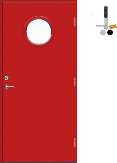 Ytterdør Swedoor Advance-Line Nordic Molde med Yale Doorman Classic Home