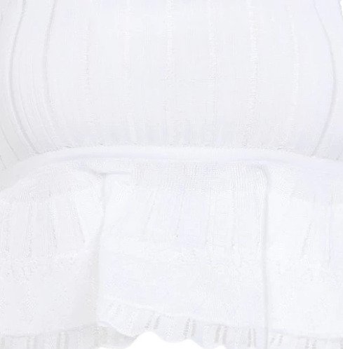 Alaïa Dame Topper Hvit S,
