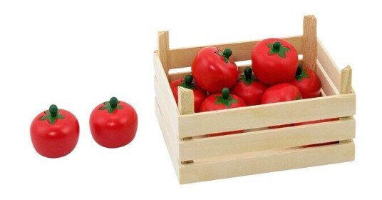 Goki Wooden Tomatoes in Box 10pcs. Goki Wooden Tomatoes in Box 10pcs.