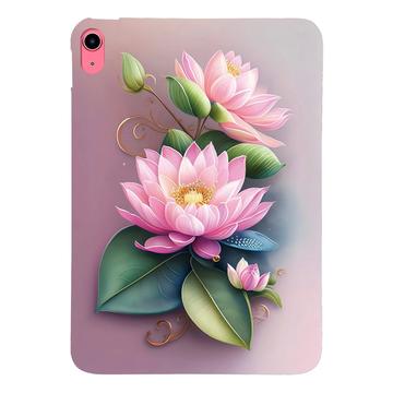 iPad 2022/2025 Stilig Ultra Slim TPU deksel   Rose blomst