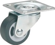 Dörner + Helmer 790310, Svart, Metallisk, 15 Kg, Termoplastisk Elastomer (Tpe), Plast, Kulelager, 2,5 Cm