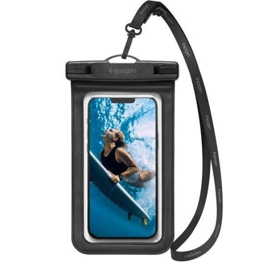 Spigen A601 Vanntett Mobildeksel 2-pk Svart