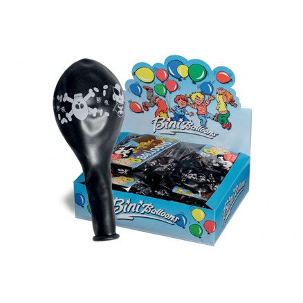 Bini Balloons Bini Balloons Ballonger Pirat Svart Ø26cm 8 stk
