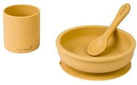 SARO BABY Silikon Spisesett   Mustard   1 stk.