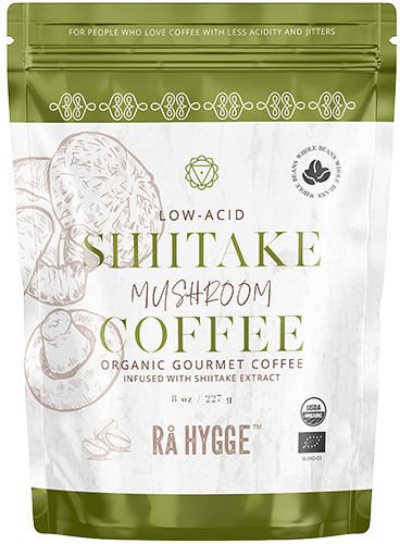 Rå Hygge Kaffe m. Shiitake sopp ekstrakt   hele bønner Øko   227 g