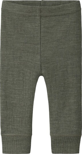 Name It Nbnwax Wool Rib Legging Noos   Khaki green   50