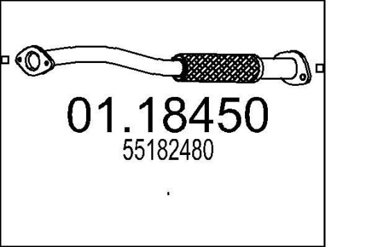 Eksosrør MTS 01.18450 Eksosrør MTS 01.18450