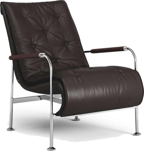 Swedese Serpentine Lenestol Krom/ Elmo Soft 93068/Tobakk 8697