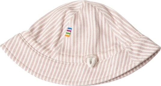 Joha Bøttehatt Milk Stripe Hvit/Rosa