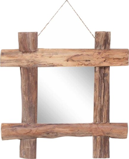 vidaXL Trespeil naturell 50x50 cm gjenvunnet heltre vidaXL Trespeil naturell 50x50 cm gjenvunnet heltre
