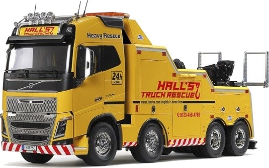 TAMIYA 1/14 Volvo FH16 8x4 Tow Truck Globetrotter 750