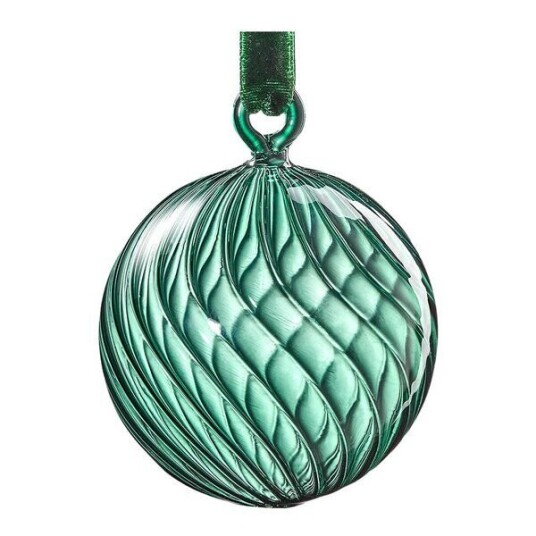Muurla   Glasskule 6 cm blågrønn