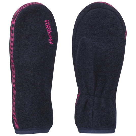 Bergans Wool Youth Mitten 1728 Navy/Hot Pink 8 Bergans Wool Youth Mitten 1728 Navy/Hot Pink 8