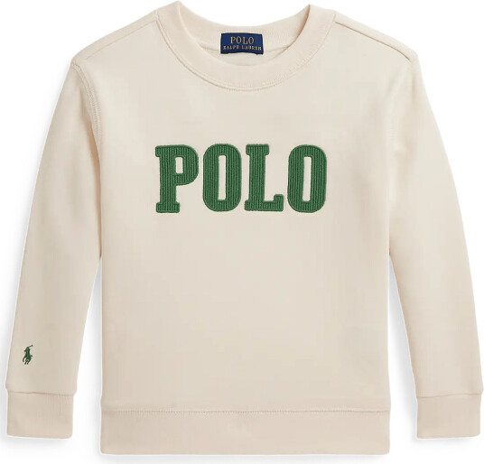 Ralph Lauren Kids Logo Fleece Sweatshirt Cream 4