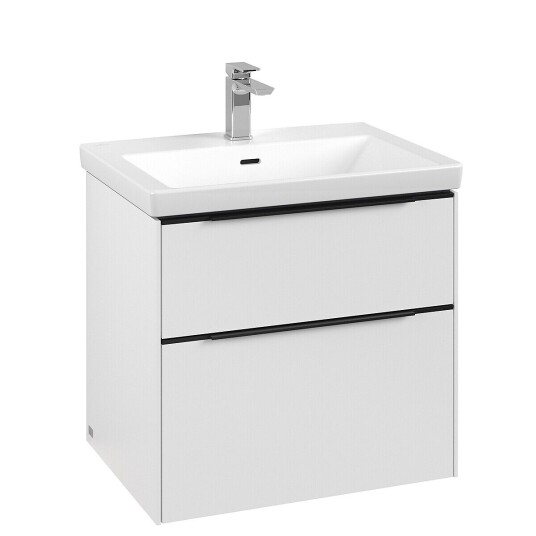 Villeroy & Boch  Subway 3.0 Servantskap m/2 skuffer 622x576x478 mm Hvit Matt