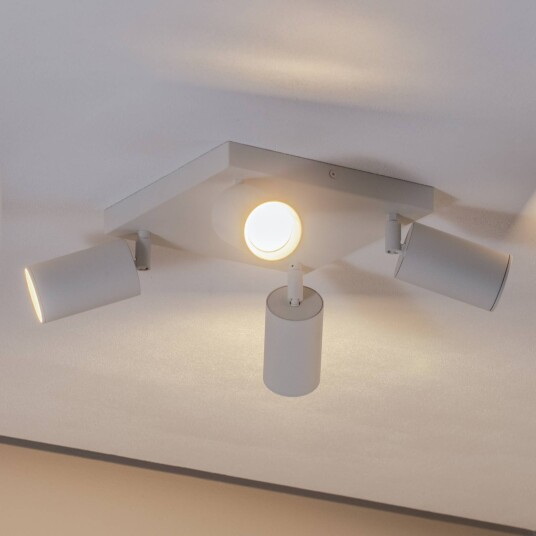 Argon Sado downlight hvit stål justerbar 4 lyskilder