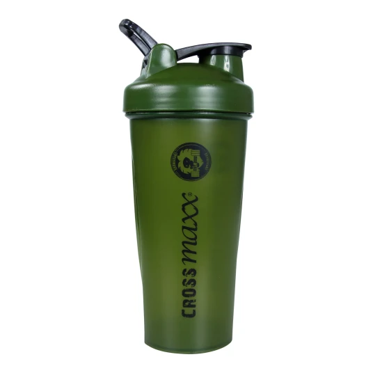 Crossmaxx Shakerflaske. Tilgjengelig i grønt og svart. Smart anti-klumpfunksjon. Det perfekte tilbehøret. Robuste og holdbare materialer.
