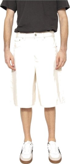 ONLY & SONS Onscarl Balloon Ecru 4145 Pim Dnm Shorts - White - S