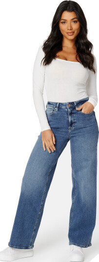 ONLY Madison Blush HW Wide Denim Medium Blue Denim XL/30