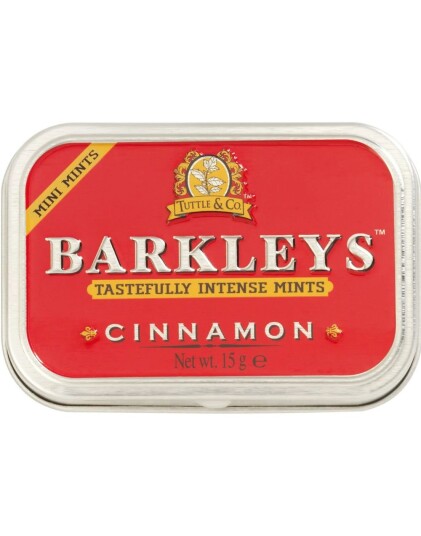 Barkleys Sugarfree Intense Mints Cinnamon   Sukkerfrie Sukkertøy med Kanelsmak