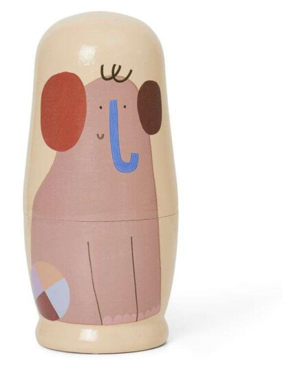 ferm LIVING - Critter Nesting Dolls Multi