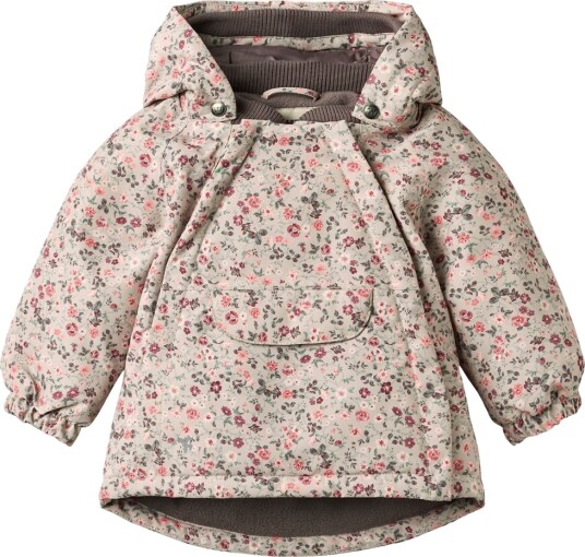 Wheat Vinterjakke   Sascha   Grey Måneblomster   Wheat   1 år (80)   Vinterjakke Grønn Rosa