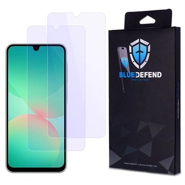 BlueDefend Samsung Galaxy A26 Anti Blue Light Beskyttelsesglass 2 stk. BlueDefend Samsung Galaxy A26 Anti Blue Light Beskyttelsesglass 2 stk.