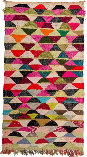 Marokkansk Boucherouite teppe 155 x 290 cm Størrelse: 155 x 290 cm
