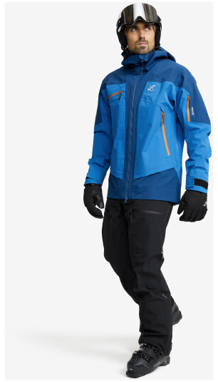 Revolutionrace Atlas 3L Ski Jacket Herre Imperial Blue/Blue Opal XS Skalljakke Turjakke & Vindjakke