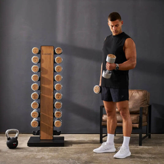 Dumbbell Tower set Exclusive 10 par: 1 10 kg Hammer