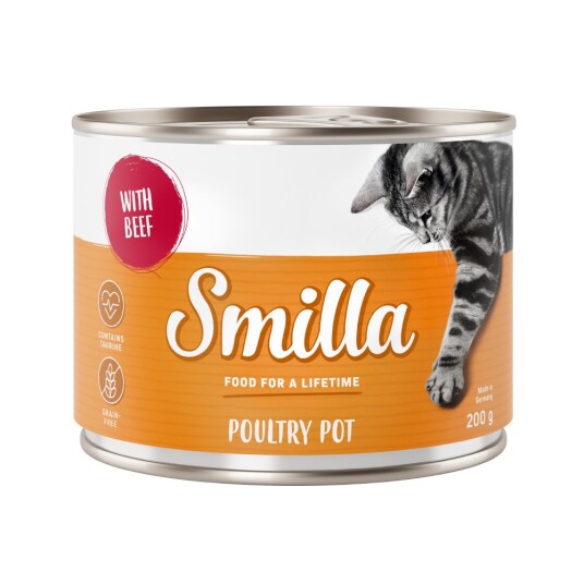 Økonomipakke Smilla Fjærkregryter 24 X 200 G Mørt Fjærkre Med Storfekjøtt