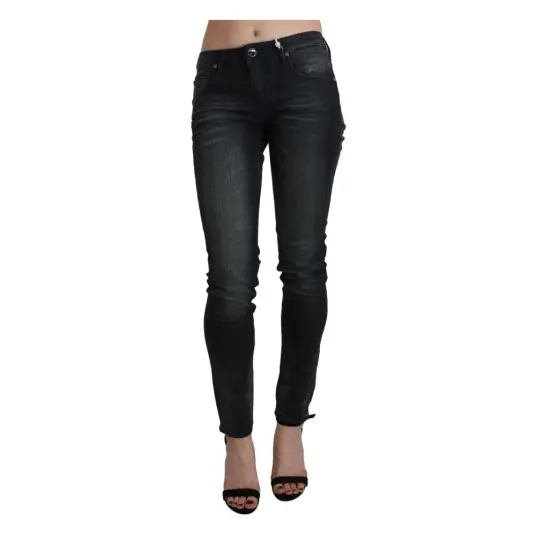 Acht Dame Jeans Svart W30,