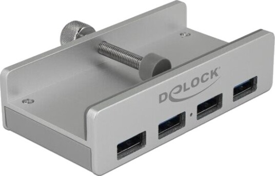 DeLOCK External USB 3.0 4 Port Hub with Locking Screw USB hub 4 porter Slv 64046