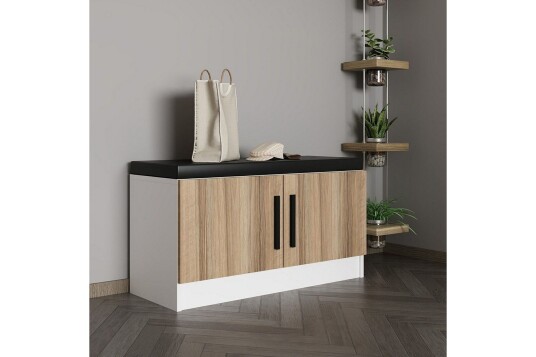 Hew Garderobeskap 90x35 cm Valnøtt