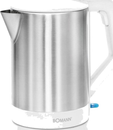 Bomann Wks 3002 Cb 1,5 L 2200 W Rustfritt Stål Hvit Plast Rustfritt Stål Vannivåindikator Overopphetingsbeskyttelse Bomann Wks 3002 Cb 1,5 L 2200 W Rustfritt Stål Hvit Plast Rustfritt Stål Vannivåindikator Overopphetingsbeskyttelse