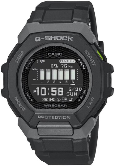 Casio Herreklokke GBD 300 1ER G Shock LCD/Gummi Ø45 mm