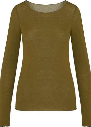 Hunkemöller super soft båthals med cashmere skjorte Grønn